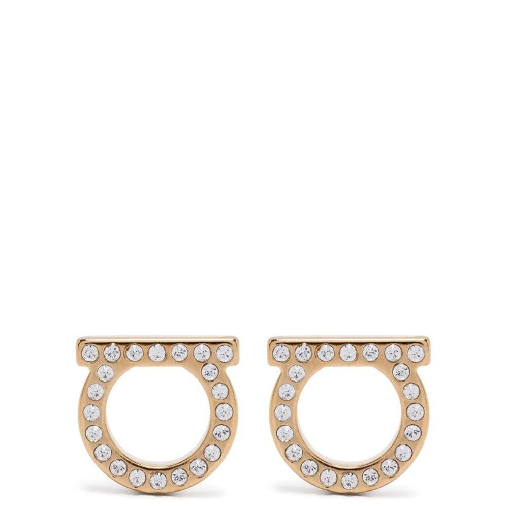 Ferragamo Women 'Gancini Crystals (L)' Earrings